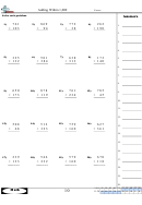 Adding Within 1,000 Worksheet