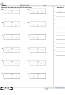 Addition Boxes Worksheet