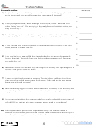 'two Step Problems' Math Worksheet