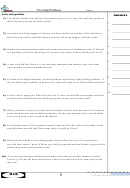 'two Step Problems' Math Worksheet
