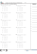 Finding Associative Property Of Multiplication Worksheet Printable pdf