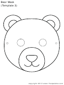 Bear Mask Template