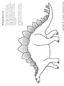 Stegosaurus Coloring Sheet