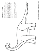 Camarasaurus Coloring Sheet