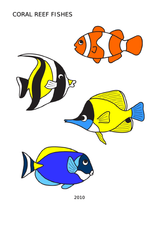 Coral Reef Fishes Templates