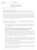 Maintenance Agreement For Joint Use Sewer Lateral Form