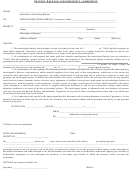 Receipt, Release And Indemnity Agreement Form