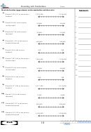 'rounding With Numberlines' Math Worksheet