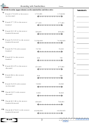 'rounding With Numberlines' Math Worksheet