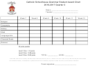 Catholic Schoolhouse Grammar Student Award Chart Form - 2016-2017 Quarter 2