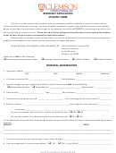 Residency Application Student Form