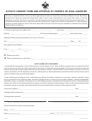 Form 19-673 - Activity Consent Form And Approval By Parents Or Legal Guardian - 2008
