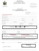 Form Mvd-354 - Application For Trailer Transit License