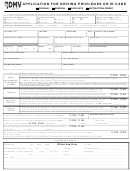 Form Dmv-002 - Application For Driving Privileges Or Id Card