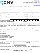 Form Vp-201 - Lien Sale Registration Certification