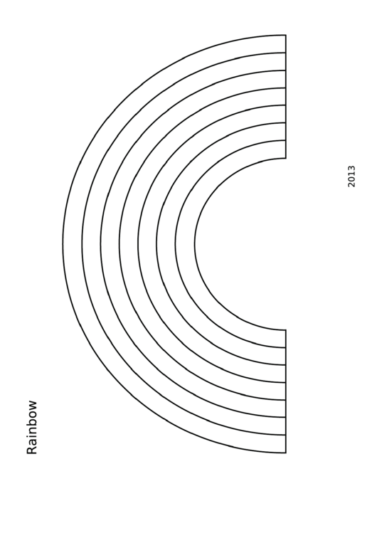 Rainbow Template printable pdf download