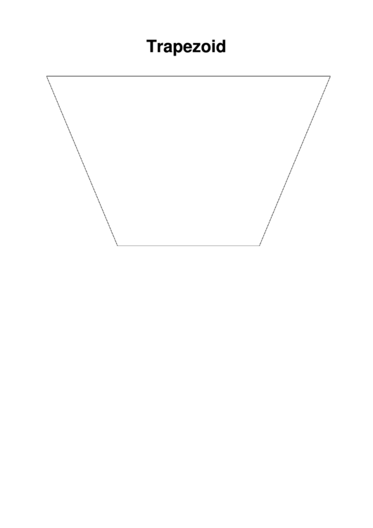 Trapezoid Coloring Sheet Printable pdf