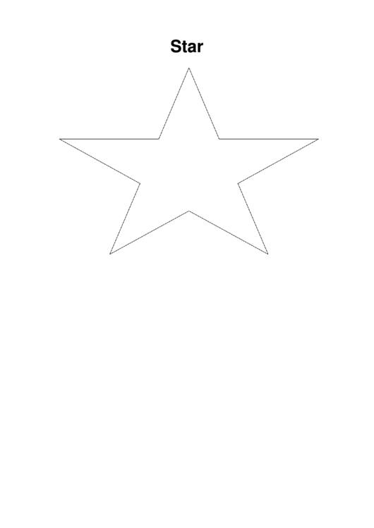 Star Coloring Sheet Printable pdf