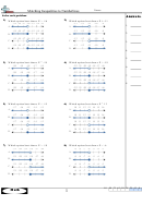 Matching Inequalities To Numberlines Worksheet