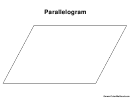 Parallelogram - Coloring Sheet