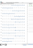 Writing Inequalities From A Numberline Worksheet Printable pdf