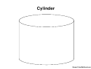 Cylinder - Coloring Sheet