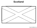 Scotland Flag - Coloring Sheet
