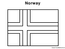 Norway Flag - Coloring Sheet