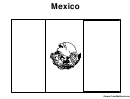 Mexico Flag - Coloring Sheet
