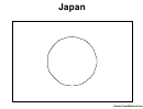 Japan Flag - Coloring Sheet