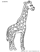 Giraffe-coloring Sheet