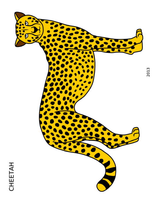 Cheetah-Coloring Sheet Printable pdf