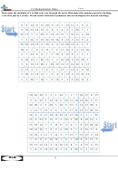 4's Multiplication Maze Worksheet