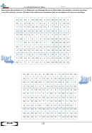 4's Multiplication Maze Worksheet