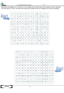 2's Multiplication Maze Worksheet