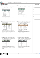 Identifying Combination Amounts Worksheet