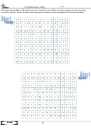 2's Multiplication Maze Worksheet