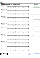 Showing Distance With A Numberline Worksheet