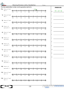 Showing Distance With A Numberline Worksheet