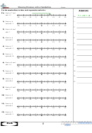 Showing Distance With A Numberline Worksheet