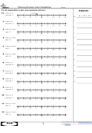 Showing Distance With A Numberline Worksheet