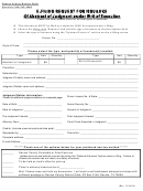 Abstract Of Judgment E-filing Request For Issuance Form - Denton County District Clerk