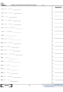 Adding And Subtracting Rational Numbers Worksheet Printable pdf