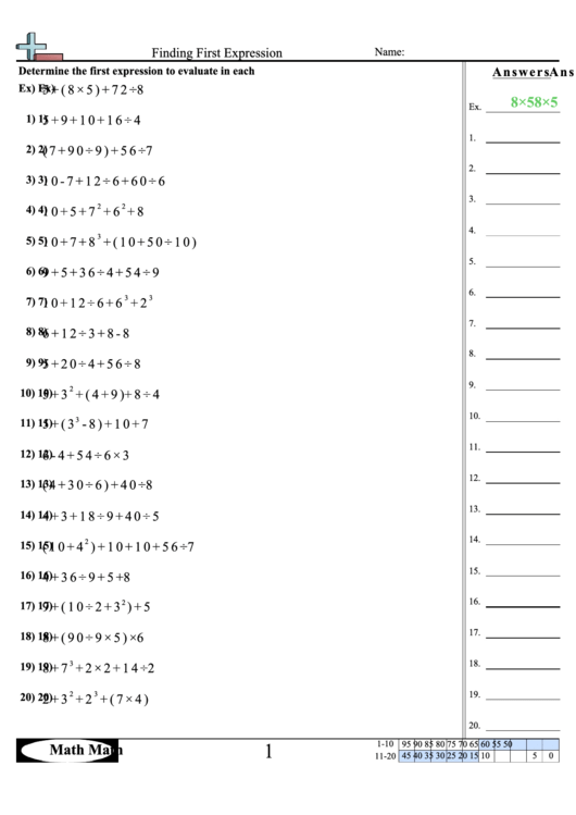 finding-first-expression-worksheet-with-answer-key-printable-pdf-download
