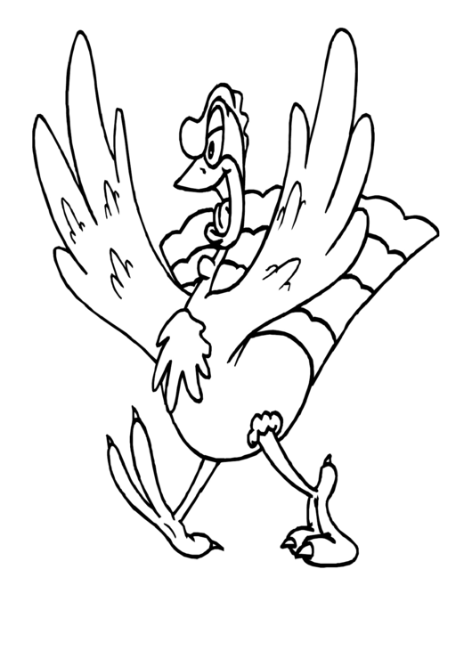 Turkey Coloring Sheet Printable pdf