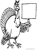 Turkey Coloring Sheet