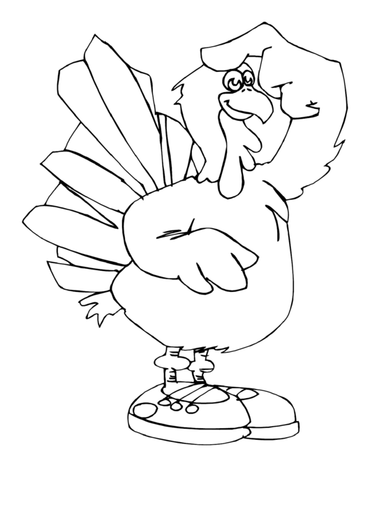 Turkey Coloring Sheet Printable pdf