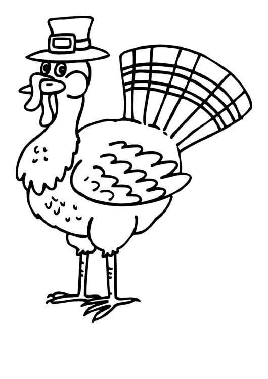 Turkey Coloring Sheet Printable pdf