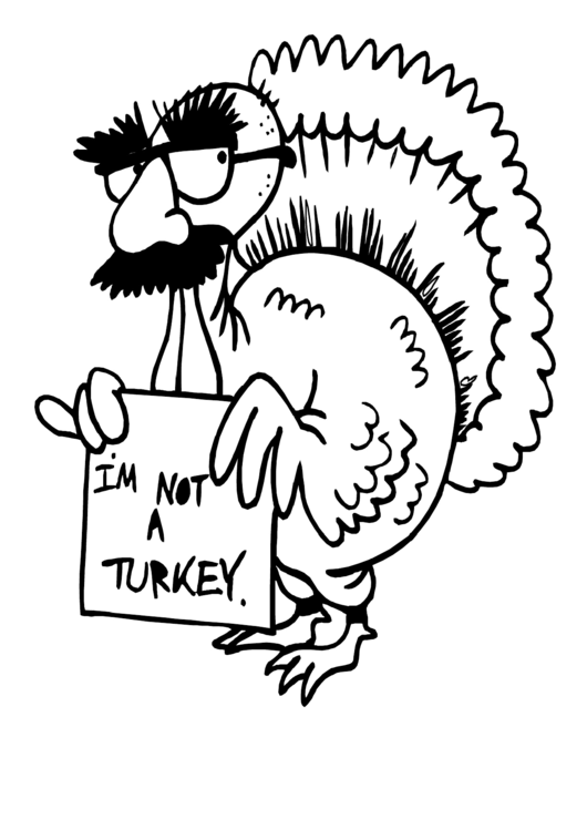 Turkey Coloring Sheet Printable pdf