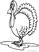 Turkey Coloring Sheet